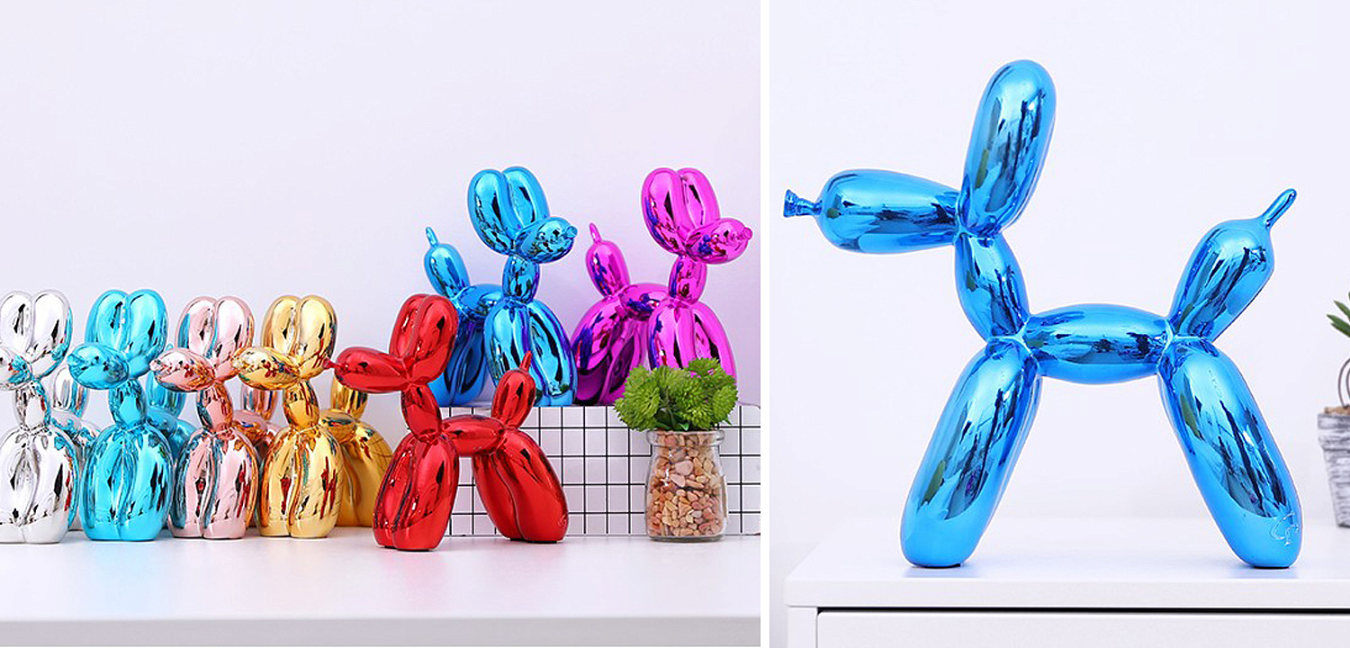 Статуэтка Jeff Koons Balloon Dog medium Blue Статуэтка Jeff Koons Balloon Dog medium Blue - Loft-Concept в Брянске