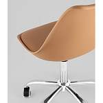 Офисный стул на металлическом основании EGGERY Brown пластик варинант исполнения - 3 | Loft Concept в Брянске