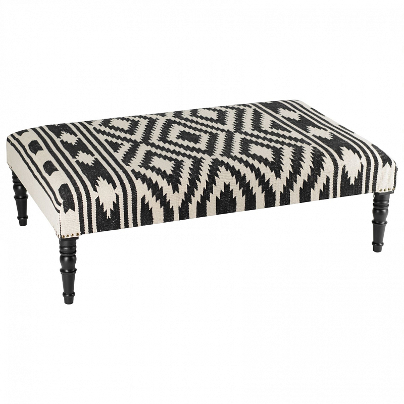 Банкетка Черно-Белый Келим Black and White Kelim BENCH Черно-белый в Брянске | Loft Concept 