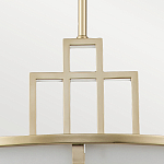 Подвесной светильник цвета латунь с белым матовым плафоном с геометрическим рисунком Feiss варинант исполнения - 4 | Loft Concept в Брянске