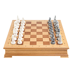 Шахматы Северные народы в ларце из натурального бука Decorative Thematic Chess варинант исполнения - 2 | Loft Concept в Брянске