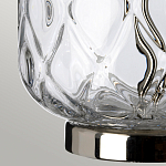 Настольная лампа с цилиндрическим абажуром и прозрачным стеклянным основанием Quintiesse варинант исполнения - 9 | Loft Concept в Брянске