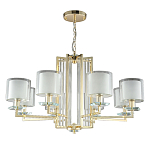 Люстра с 8-ю цилиндрическими плафонами из стекла Laurent варинант исполнения - 5 | Loft Concept в Брянске