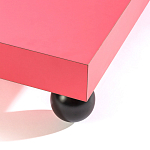 Дизайнерский кофейный стол на круглых ножках Poltronova T02 Pink Coffee Table варинант исполнения - 3 | Loft Concept в Брянске