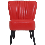 Кресло с обивкой из эко-кожи Harper Armchair Red варинант исполнения - 2 | Loft Concept в Брянске