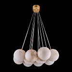 Люстра подвесная круглая с сферическими плафонами из натурального камня Glowing Spheres варинант исполнения - 12 | Loft Concept в Брянске