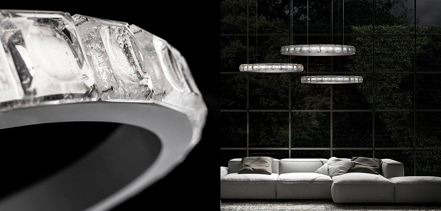 Люстра Ring horizontal silver chandelier - Loft-Concept в Брянске