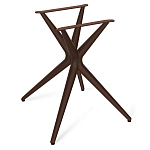 Стол обеденный с коричневой прямоугольной столешницей из керамики на четырех пластиковых ножках Brown Ceramics варинант исполнения - 4 | Loft Concept в Брянске