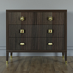 Бельевой Комод с 4 ящиками Elsa Dreams Walnut варинант исполнения - 5 | Loft Concept в Брянске