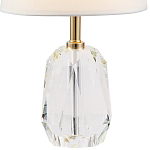 Настольная лампа с абажуром и основанием из хрусталя Manlio Crystal Lampshade Table Lamp варинант исполнения - 2 | Loft Concept в Брянске