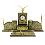 Настольный письменный набор из змеевика  и бронзы с декором в виде орла в подарочной упаковке Successful Leader варинант исполнения - 1 | Loft Concept в Брянске