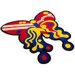 Дизайнерский ковер в виде бабочки Poltronova Tappeto Farfalla Rug варинант исполнения - 2 | Loft Concept в Брянске