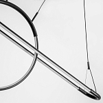 Светодиодная люстра Black LED Circle and Oval Lamp варинант исполнения - 5 | Loft Concept в Брянске