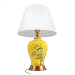 Настольная лампа желтая с изображением птиц Slip Away варинант исполнения - 3 | Loft Concept в Брянске