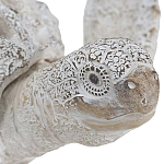 Статуэтка черепаха с ажурным панцирем и детализированной текстурой в белом цвете Marine Accessories варинант исполнения - 5 | Loft Concept в Брянске