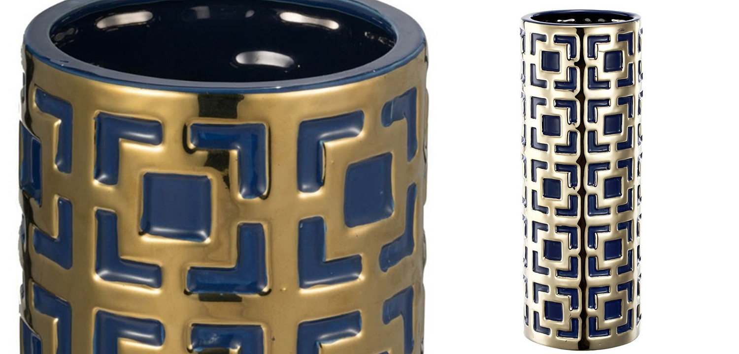 Ваза с геометрическим узором Marion Vase Ваза с геометрическим узором Marion Vase - Loft-Concept в Брянске