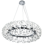 Круглая подвесная люстра Crystal Dandelions Chrome Chandelier варинант исполнения - 4 | Loft Concept в Брянске