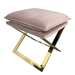 Пуф велюровый на металлическом основании Meekness варинант исполнения - 2 | Loft Concept в Брянске