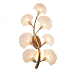 Бра в виде золотистой ветви с прозрачными листьями Andrea Wall Lamp варинант исполнения - 2 | Loft Concept в Брянске