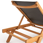 Шезлонг из текстиля и эвкалипта Power of Nature варинант исполнения - 4 | Loft Concept в Брянске