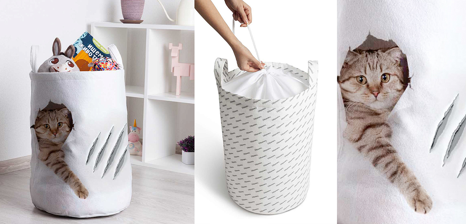 Корзина Hello Cat Basket Корзина Hello Cat Basket - Loft-Concept в Брянске