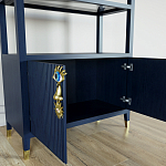 Стеллаж со стеклянными полками Elsa Dreams Blue варинант исполнения - 5 | Loft Concept в Брянске