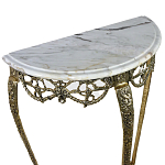 Консоль из бронзы с мраморной столешницей Mademoiselle De Console варинант исполнения - 1 | Loft Concept в Брянске