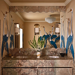 Обои ручная роспись Sarus Cranes Colourway SC-208 on Raw Silk dyed silk варинант исполнения - 3 | Loft Concept в Брянске