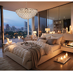 Люстра с каскадом из подвесных прозрачных элементов Attractiveness варинант исполнения - 3 | Loft Concept в Брянске