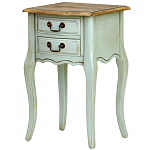 Прикроватная тумба из массива березы светло-бирюзовая Montmartre Provence Bedside Table варинант исполнения - 1 | Loft Concept в Брянске