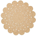 Ковер круглый с джутовой основой Round tourniquet варинант исполнения - 1 | Loft Concept в Брянске