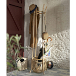 Напольная вешалка с корзиной из ротанга Trina Wicker Floor Hanger варинант исполнения - 6 | Loft Concept в Брянске