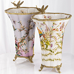 Декоративная ваза из фарфора с бронзовыми вставками Eden Garden варинант исполнения - 6 | Loft Concept в Брянске