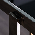 Консоль в современном стиле с черной стекляной столешницей Console with Black Glass варинант исполнения - 3 | Loft Concept в Брянске