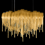 Люстра подвесная с металлическими цепочками и изогнутыми металлическими дугами 72 см Atlantis Chain варинант исполнения - 17 | Loft Concept в Брянске