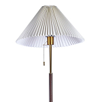 Торшер с плиссированным белым абажуром Pleated White Floor Lamp варинант исполнения - 2 | Loft Concept в Брянске