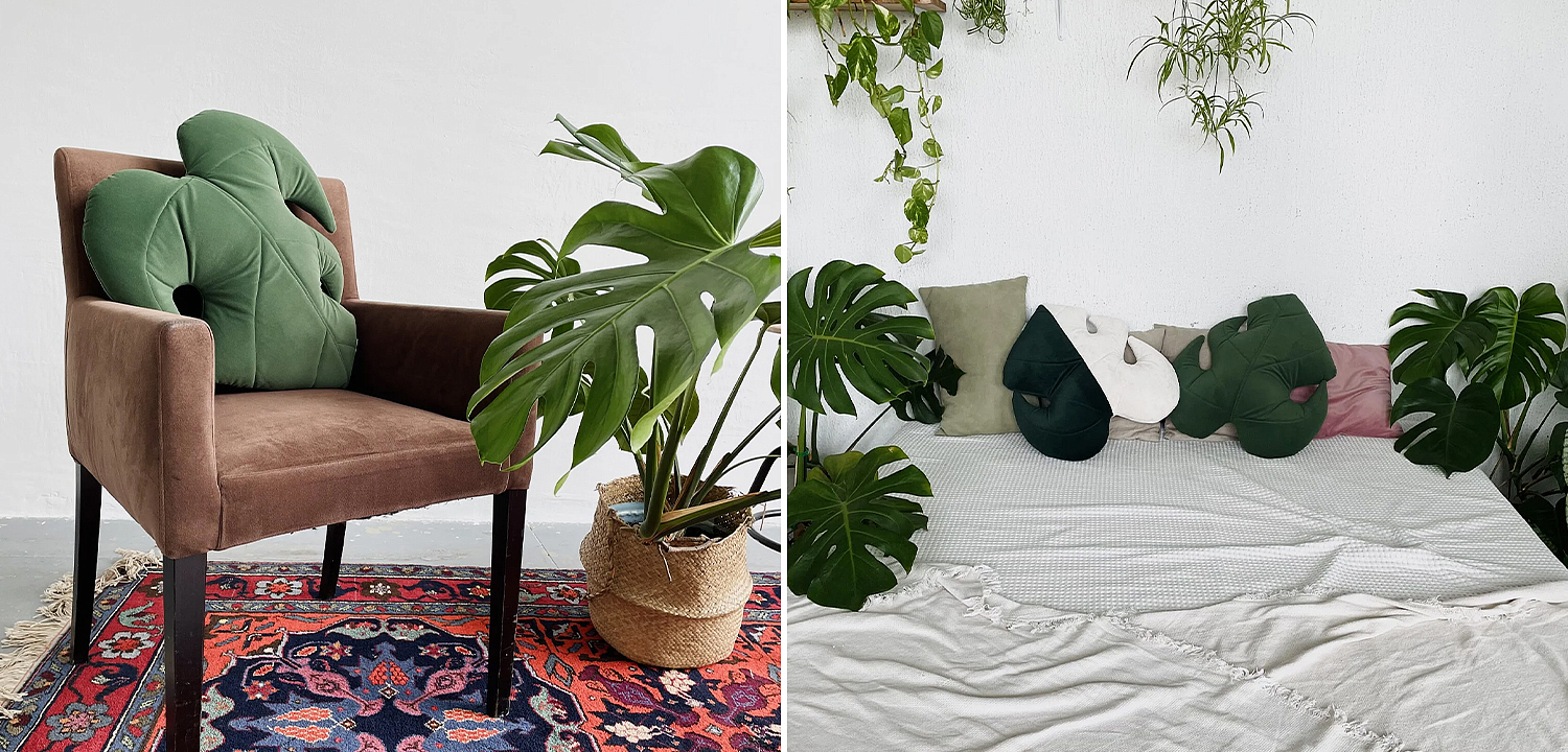 Декоративная подушка Botanical Cushion Monstera Декоративная подушка Botanical Cushion Monstera - Loft-Concept в Брянске