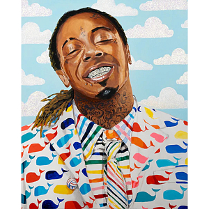 Картина Lil Wayne With Thom Browne Whale Print Jacket
