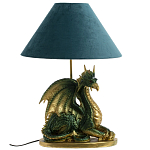 Настольная лампа с абажуром Дракон Green Dragon Синий абажур варинант исполнения - 3 | Loft Concept в Брянске