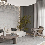 Гипсовая 3D панель с принтографией PM-01 варинант исполнения - 2 | Loft Concept в Брянске