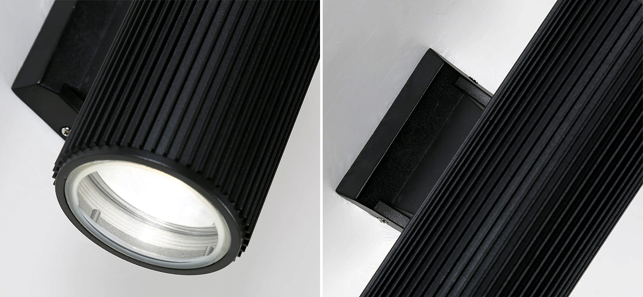 Черный уличный светильник RIBBING 26 см Черный уличный светильник RIBBING 26 см - Loft-Concept в Брянске
