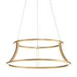 Люстра золотого цвета с 2-мя светодиодными кольцами Eurofase варинант исполнения - 1 | Loft Concept в Брянске