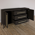 Буфет Primo с тремя ящиками и двумя фасадами Темный орех варинант исполнения - 5 | Loft Concept в Брянске