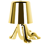 Настольная лампа фигурная золотого цвета с гладким абажуром Высота 17 см Sophia варинант исполнения - 6 | Loft Concept в Брянске