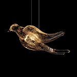 Подвесной светильник с прозрачной стеклянной птичкой Serip Voa варинант исполнения - 7 | Loft Concept в Брянске