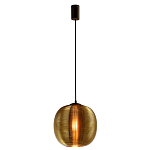 Подвесной светильник со стеклянным рельефным плафоном золото Perforated Glass 25 варинант исполнения - 2 | Loft Concept в Брянске