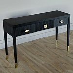 Дизайнерский Письменный стол Elsa Dreams Black с тремя ящиками варинант исполнения - 3 | Loft Concept в Брянске