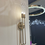 Бра с вытянутым рифленым стеклянным плафоном цилиндрической формы Trumpet tube варинант исполнения - 8 | Loft Concept в Брянске