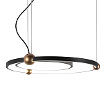 Люстра подвесная светодиодная черный металл Ring Horizontal варинант исполнения - 1 | Loft Concept в Брянске