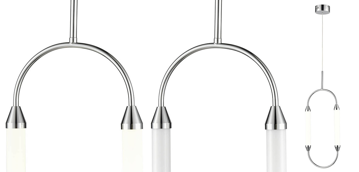 Подвесной светильник Giopato & Coombes CIRQUE Pendant Ellipse Vertical Chrome M Подвесной светильник Giopato & Coombes CIRQUE Pendant Ellipse Vertical Chrome M - Loft-Concept в Брянске
